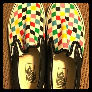 Checkered Slip-On Vans!
